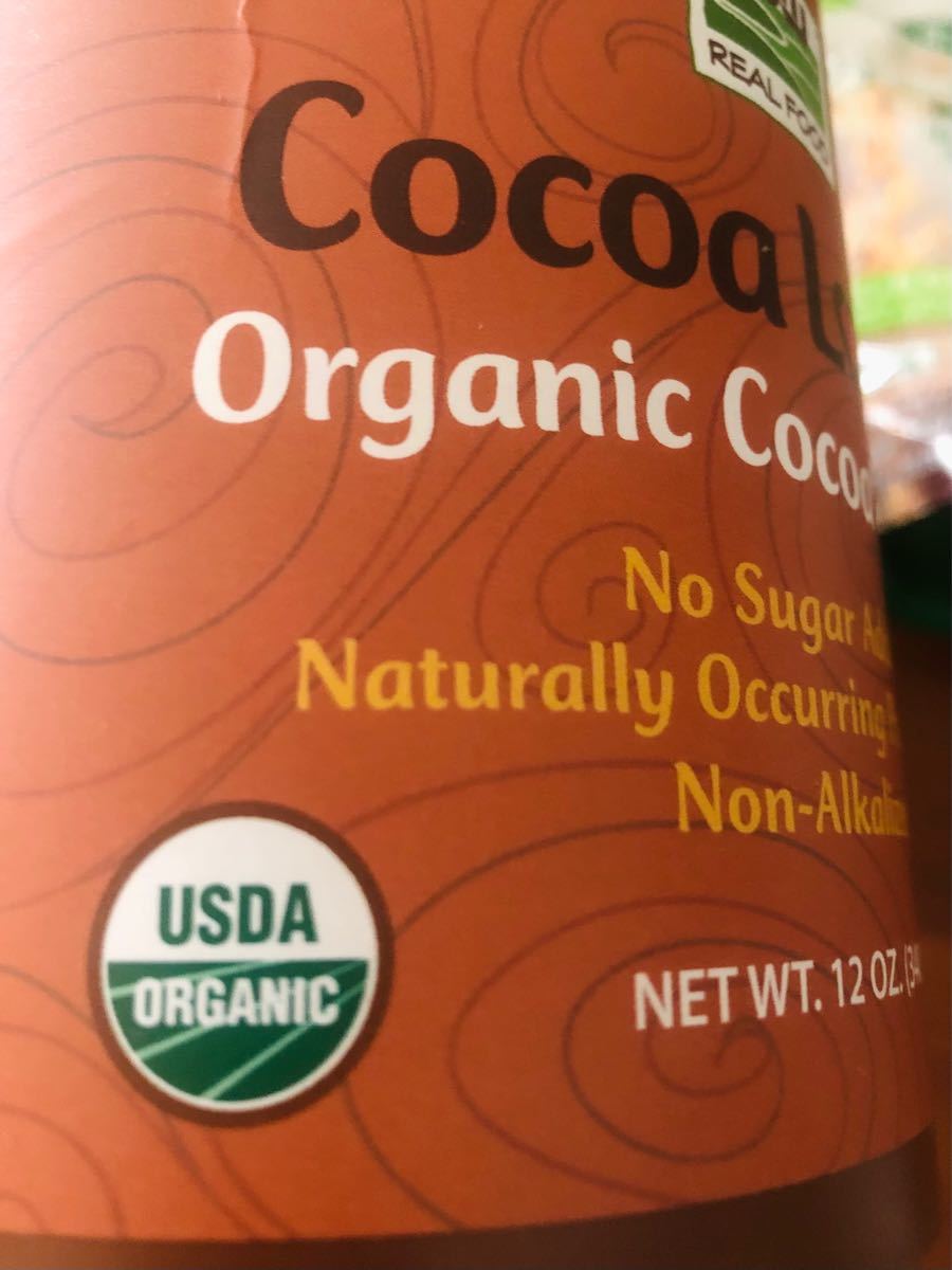 オーガニック食品2点セット　USDA 有機ココアパウダー　有機オーツ麦　ピュアオートミール　腸活　時短