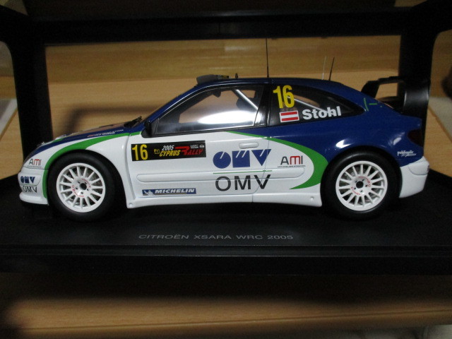  Auto Art производства 1/18 [ Citroen Xsara WRC 2005 ] белый / синий * стоимость доставки Yupack 80 размер ( оплата при получении отправка )