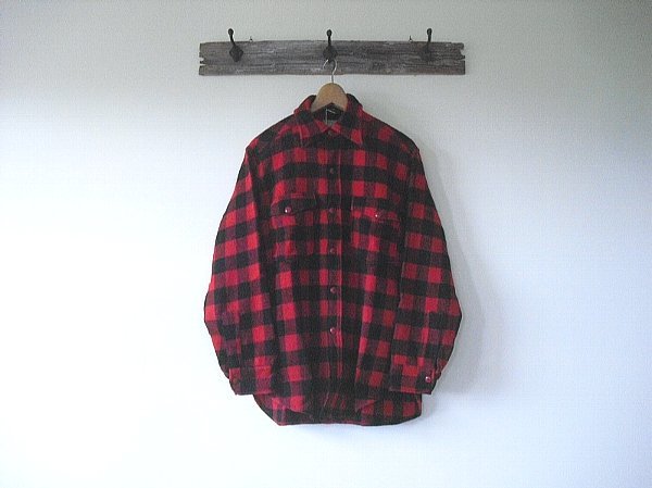 国産】 L.L.Bean Wool Shirt (1960年代) エルエルビーン 筆記体