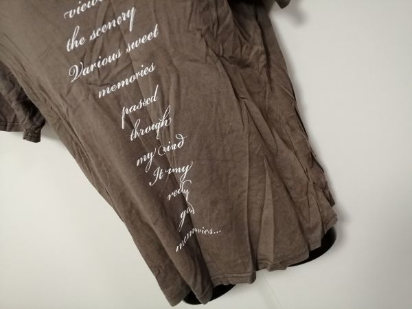 kkaa1488 # MK MICHEL KLEIN homme # T-shirt cut and sewn tops short sleeves mocha Brown burns tea 48 L