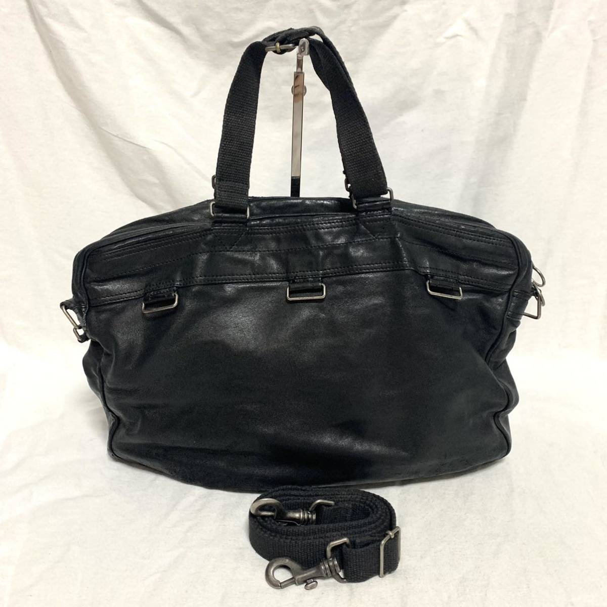 希少 Dior HOMME ディオールオム DeVille ドゥビル 2way レザー 希少 Dior HOMME ディオールオム DeVille ドゥビル 2way レザー