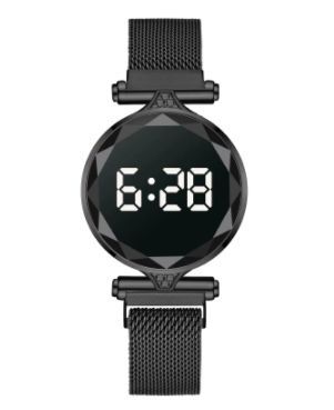  цифровой магнит наручные часы женщина led кварц часы женщина часы rero geo feminino AZ0081