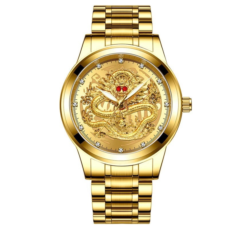 メンズ腕時計　ゴールデン　高級　防水　クォーツ　円形　ギフト　A1594_②ゴールドゴールド