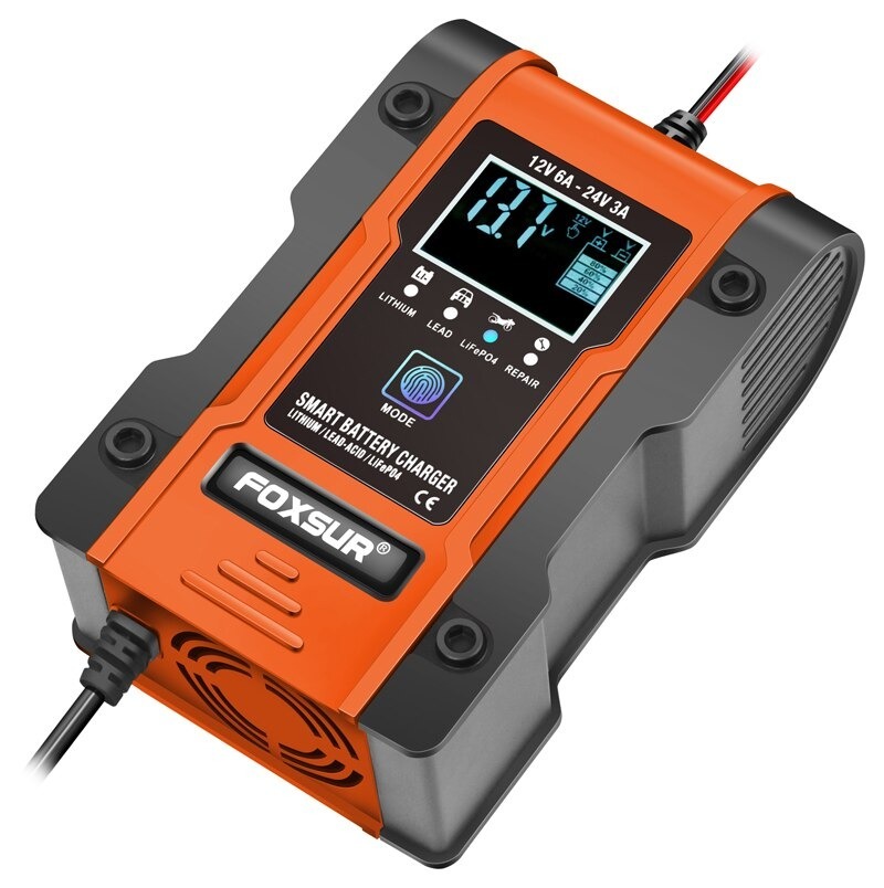 12v 24v 6a 自動スマートバッテリー充電器 7段車のバッテリー 充電器 A1848 12v 24v 6a 自動スマートバッテリー充電器 7段車のバッテリー 充電器 A1848