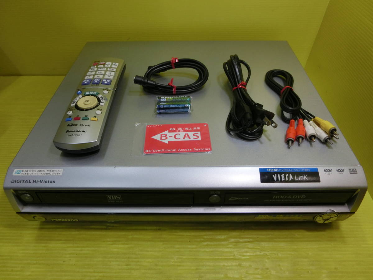 超特価SALE開催！ パナソニック DVDレコーダー VHSビデオ一体型 DMR-EX250V-S ブルーレイレコーダー