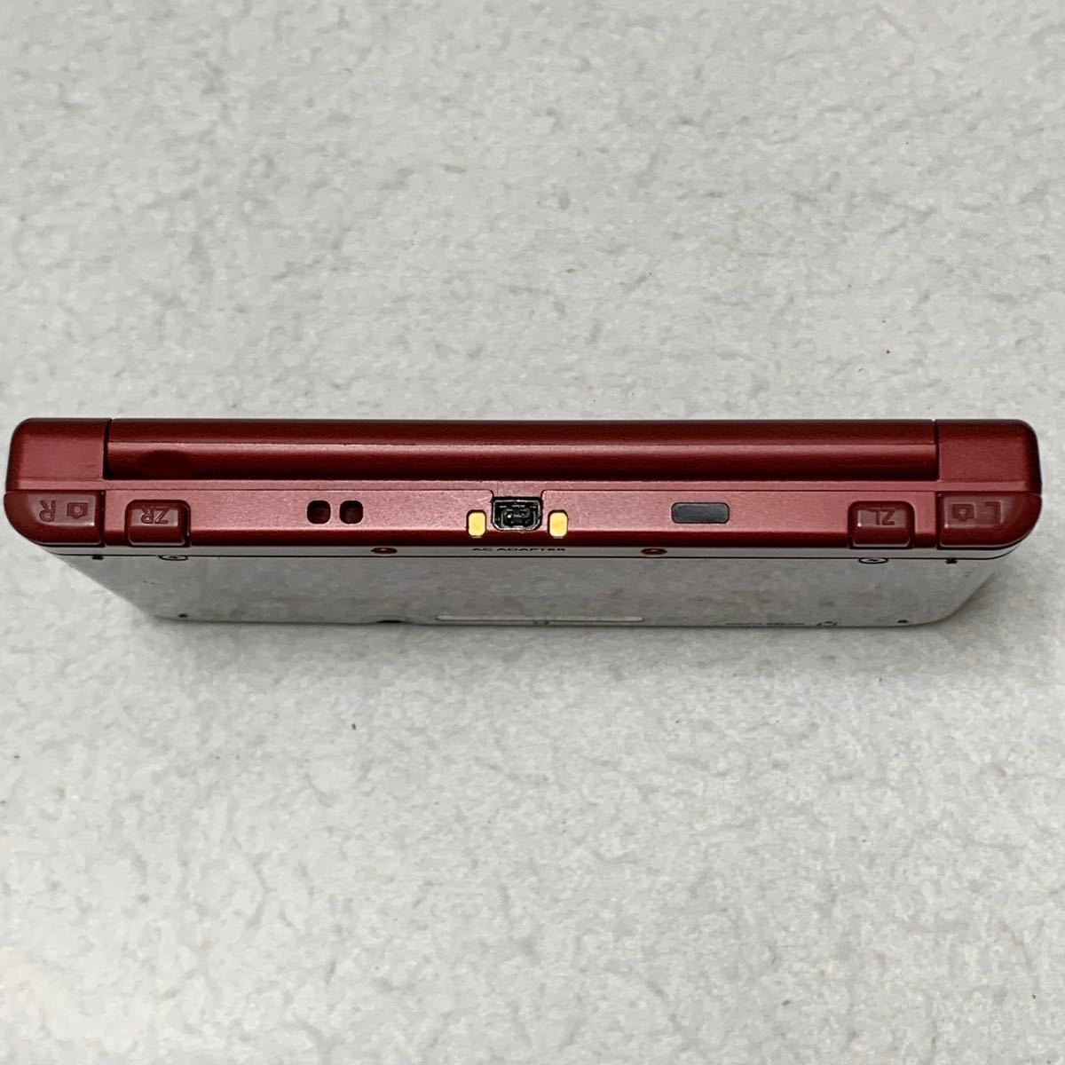 ニンテンドー New 3DS LL メタリックレッド 本体 SD タッチペン 充電器 セット 5106