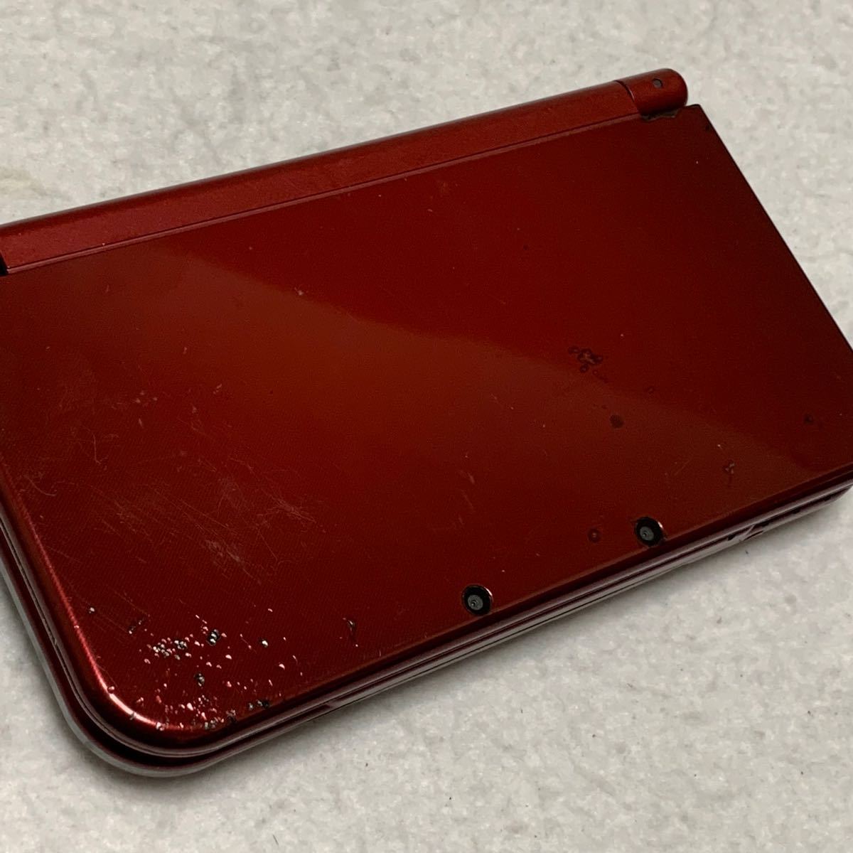 ニンテンドー New 3DS LL メタリックレッド 本体 SD タッチペン 充電器 セット 5106