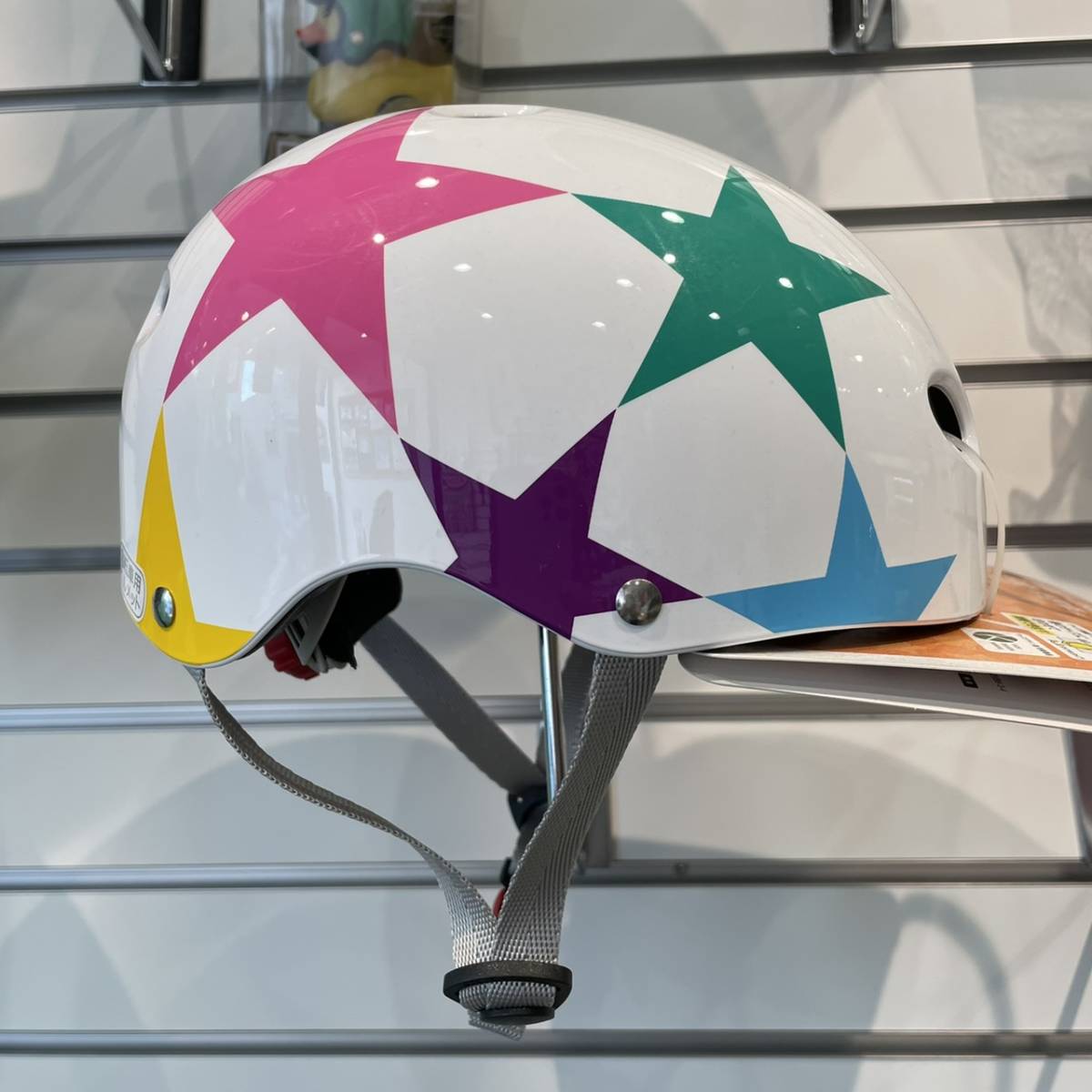 *order_bicycle* новый товар! не использовался товар!OGK Kabuto детский шлем FR Kids Star белый ребенок * детский для 50-54cm OGKKABUTO
