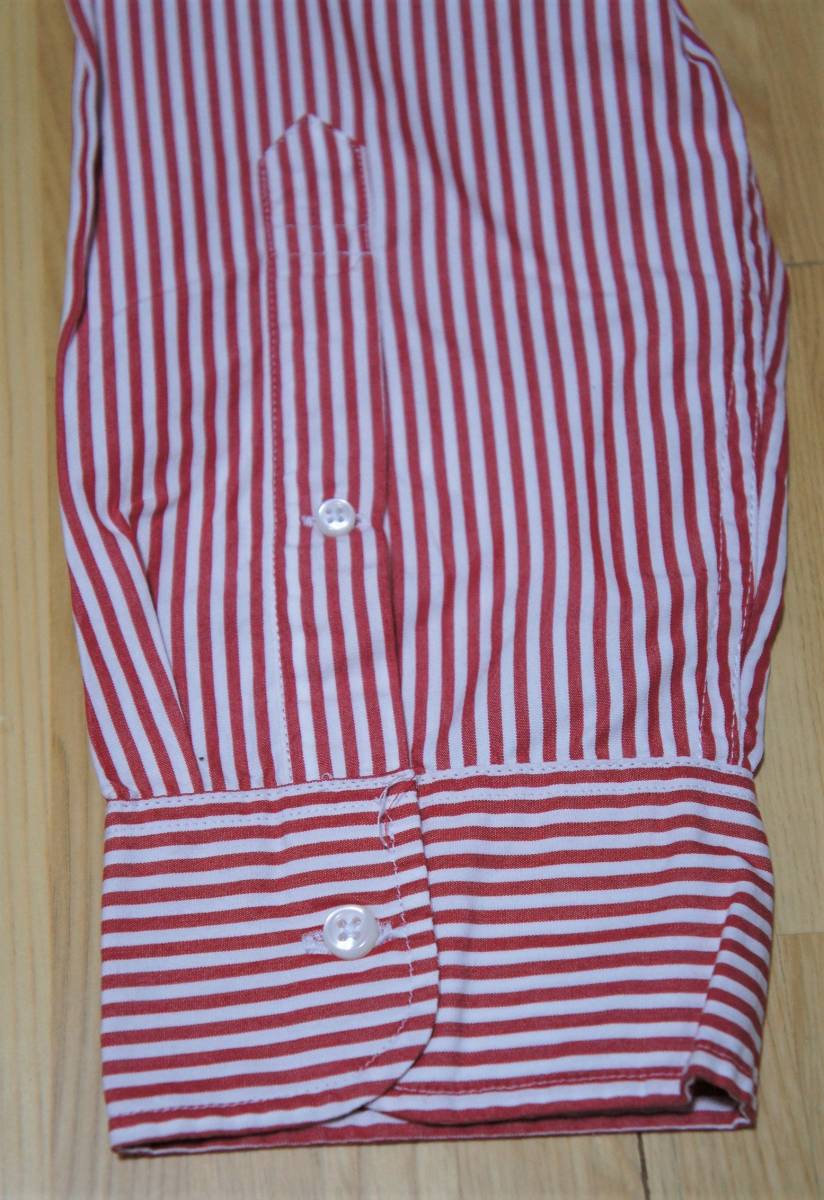 SALE！送料無料！【新品】サイズ:XL SLIM FIT J.CREW ジェイクルー WASHED BENGAL STRIPE SHIRT ボタンダウン HARVEST RED_画像6