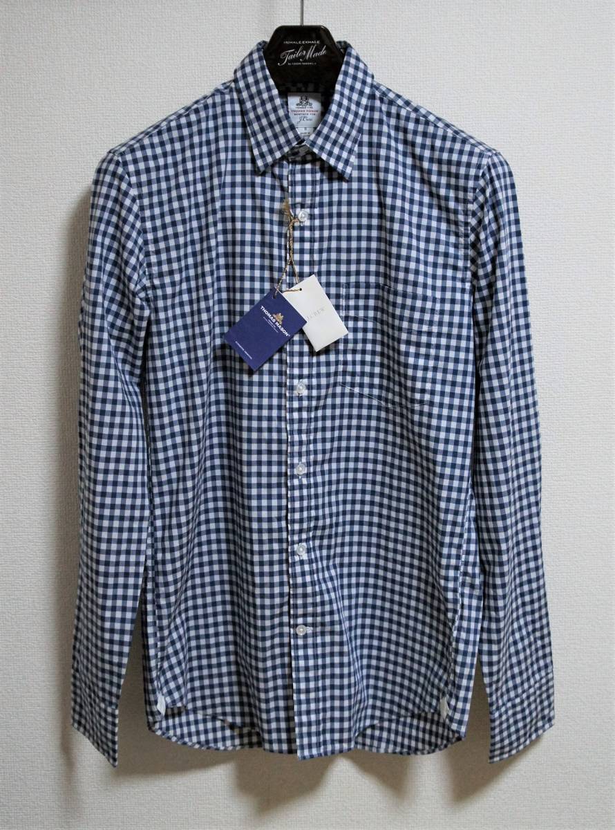 SALE! бесплатная доставка![ новый товар ] размер :S SLIM FIT J Crew Thomas Mason for J.Crew Ludlow shirt in blue gingham