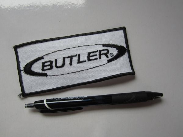 ビンテージ BUTLER 執事 バトラー ロゴ ワッペン/パッチ 刺繍 企業 会社 アメリカ 海外 おしゃれ 古着 アメカジ 513_画像6