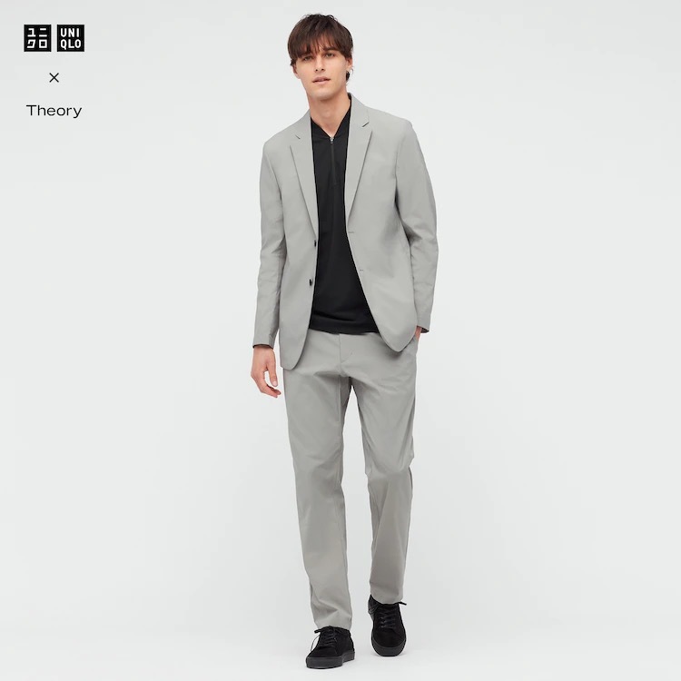 新品・未使用】UNIQLO x Theory 2021 セットアップ グレー 感動