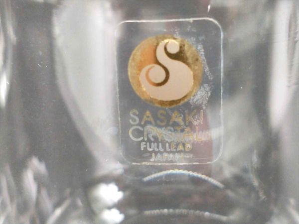 クリスタルガラス 5個セット SASAKI CRYSTAL FULL LEAD JAPAN 5客 (21_8811_10)_画像5