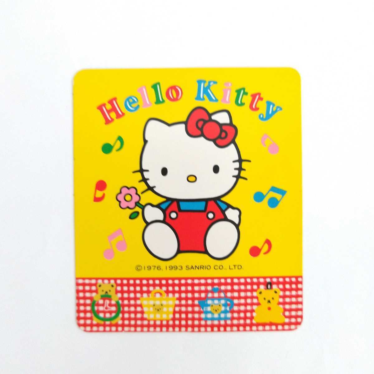 超美品★昭和レトロ ハローキティ ステッカーシール 5枚セット 1976年 1993年 サンリオ Hello Kitty キティちゃん ファンシーグッズの画像3