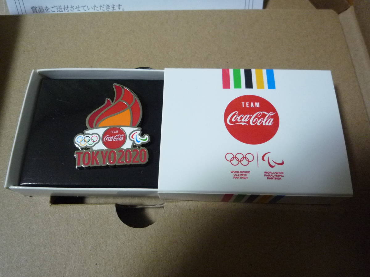 東京オリンピック2020 　コカ・コーラ　 ピンバッジ　聖火　記念ピン_画像1