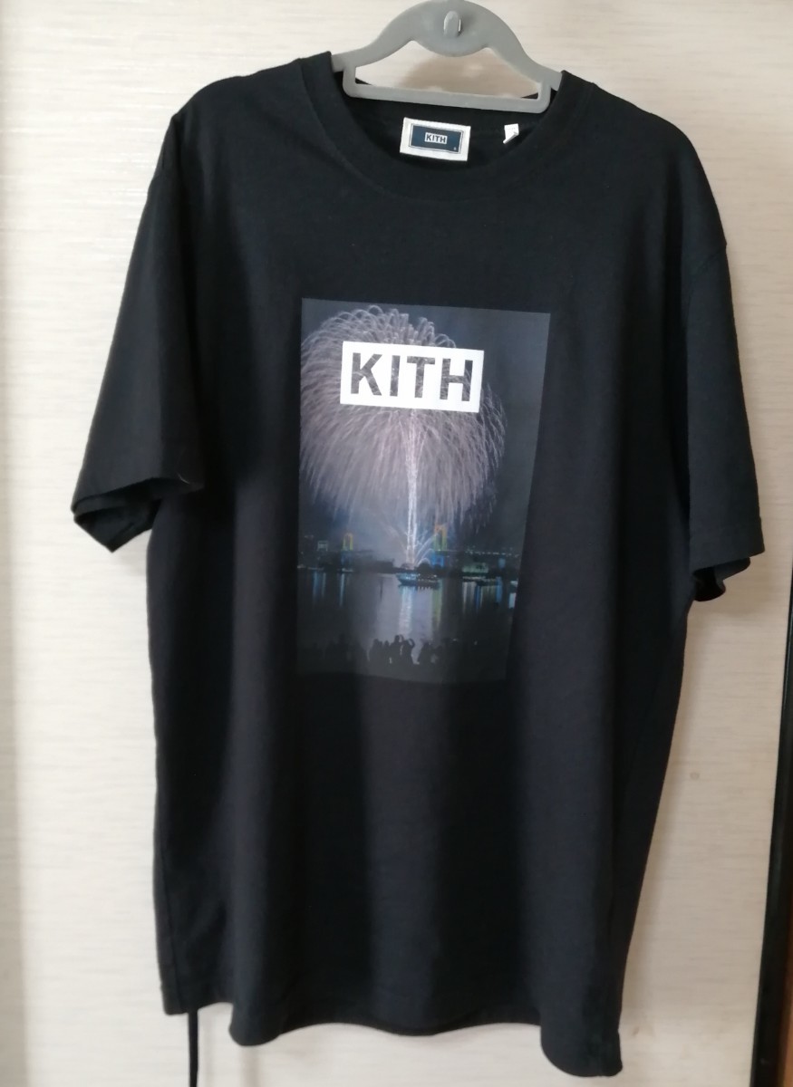 低価即納 KITH Lサイズ 黒 未使用の 1周年記念T 人気NEW