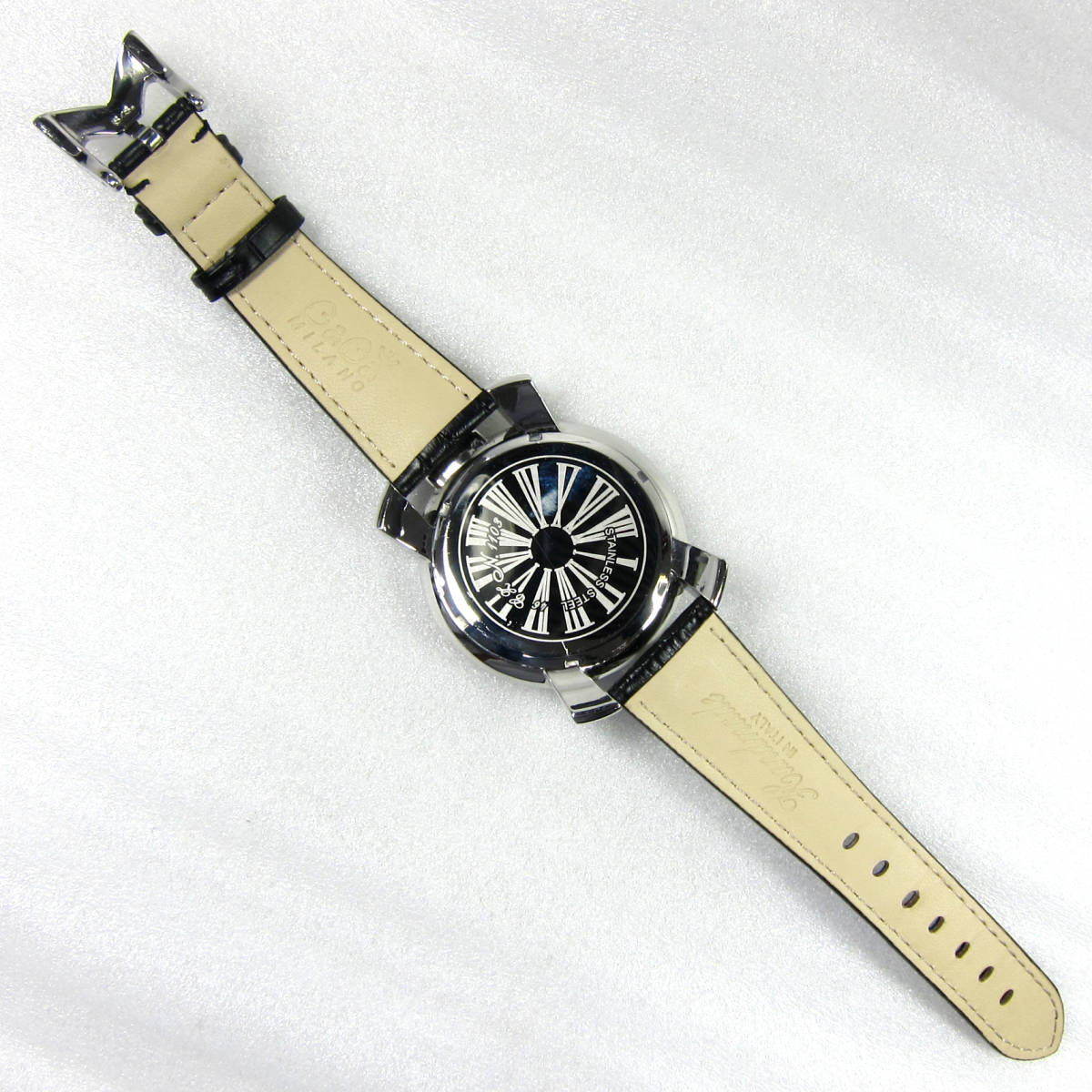 M5557●【SALE】GaGa MILANO ガガミラノ マニュアーレ46 N.1103 腕時計 中古 箱付_画像6