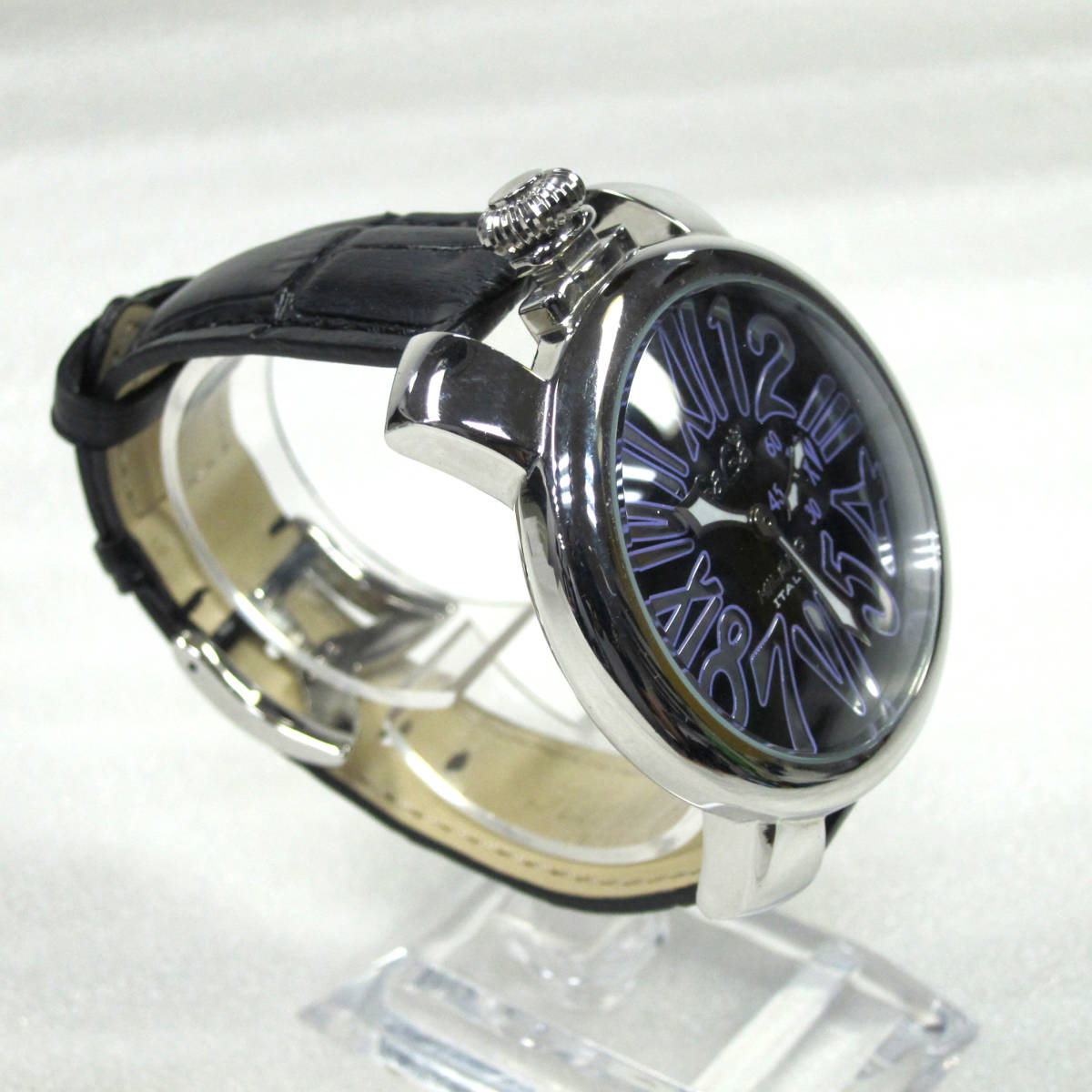 M5557●【SALE】GaGa MILANO ガガミラノ マニュアーレ46 N.1103 腕時計 中古 箱付_画像3