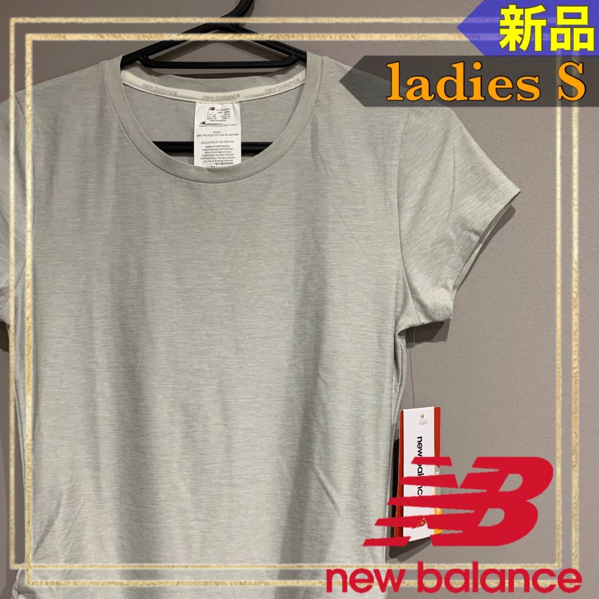 new balanceニューバランス 半袖トレーニングTシャツ レディースS新品