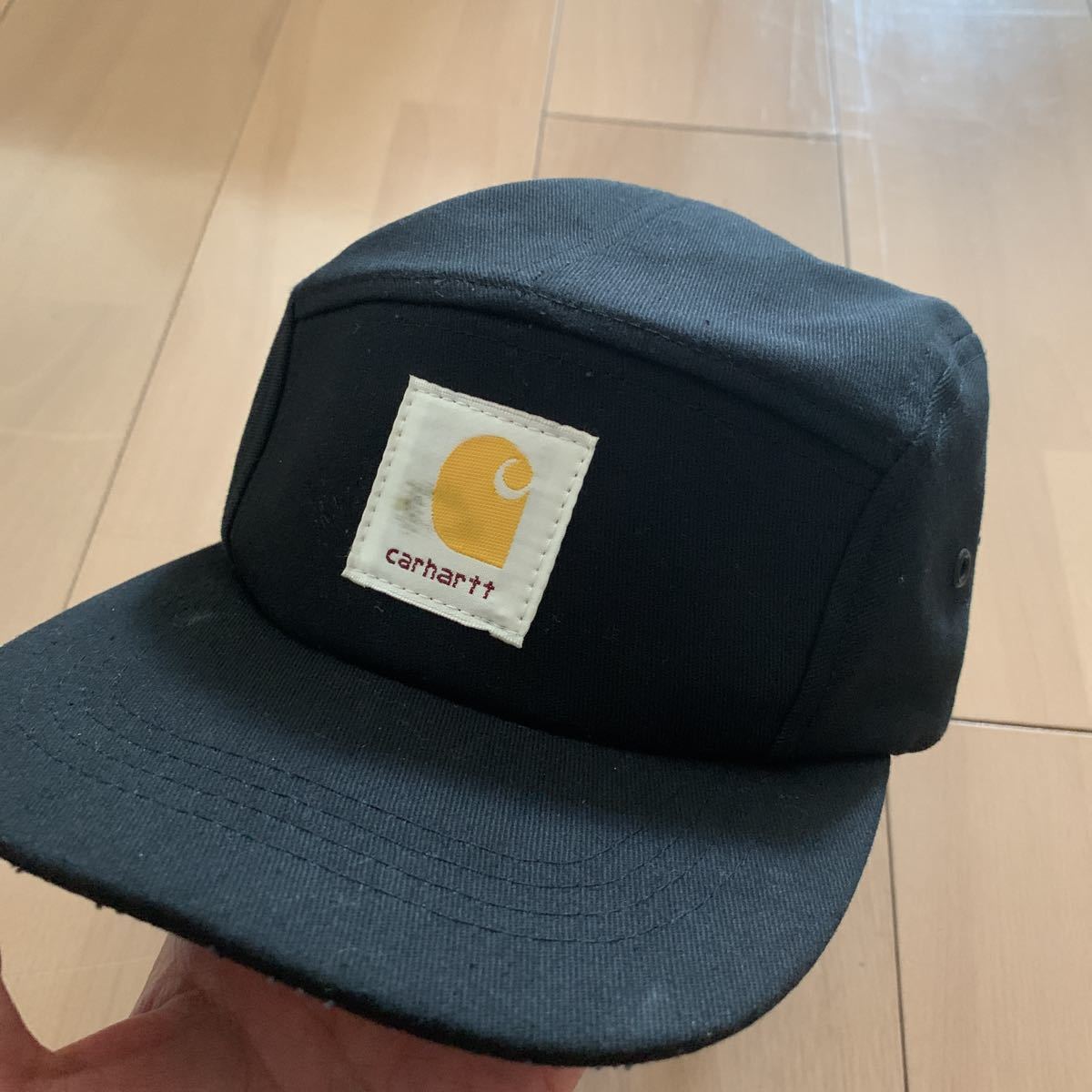 【carhartt】カーハート ジェットキャップ 黒 ブラック USA製 アクリル W.I.P WIP スケート sk8の画像1