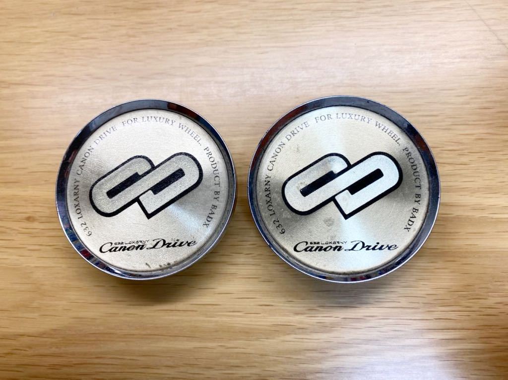 BADX 632 LOXARNY バドックス ロクサーニ CANON DRIVE キャノンドライブ ホイールキャップ センターキャップ 2枚セット_画像1