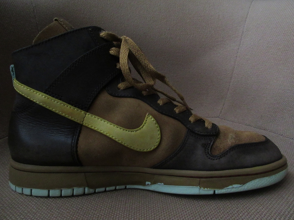 00's NIKE DUNK HIGH NL CONSIDERED スニーカー 27cm 9 2005 ナイキ ダンク ハイ ノーライナー コンシダード レザー スエード シューズ ACG_画像5