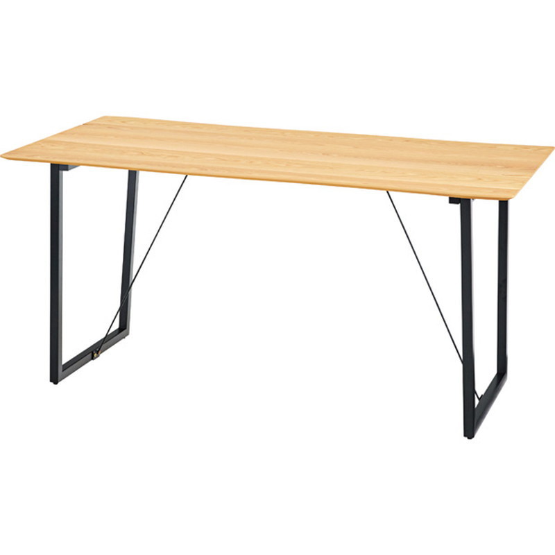 センターテーブル 【ナチュラル】 天然木化粧繊維板(オーク) ウレタン 