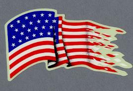 国旗◆メール100円◆ アメリカ PP素材,耐水 ステッカー 2718