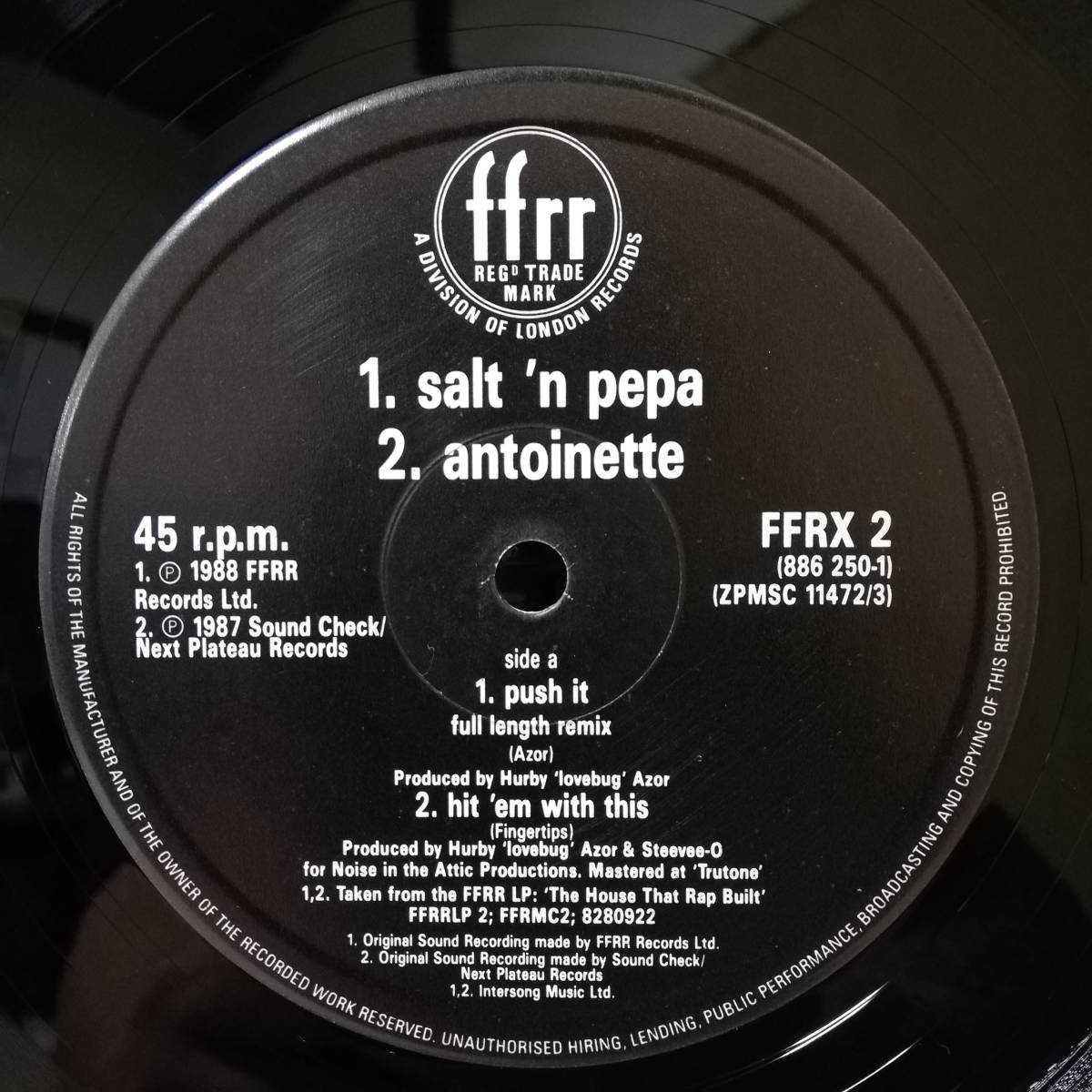 【12''】Salt 'N' Pepa Push It - 886 250-1 - *32_画像3