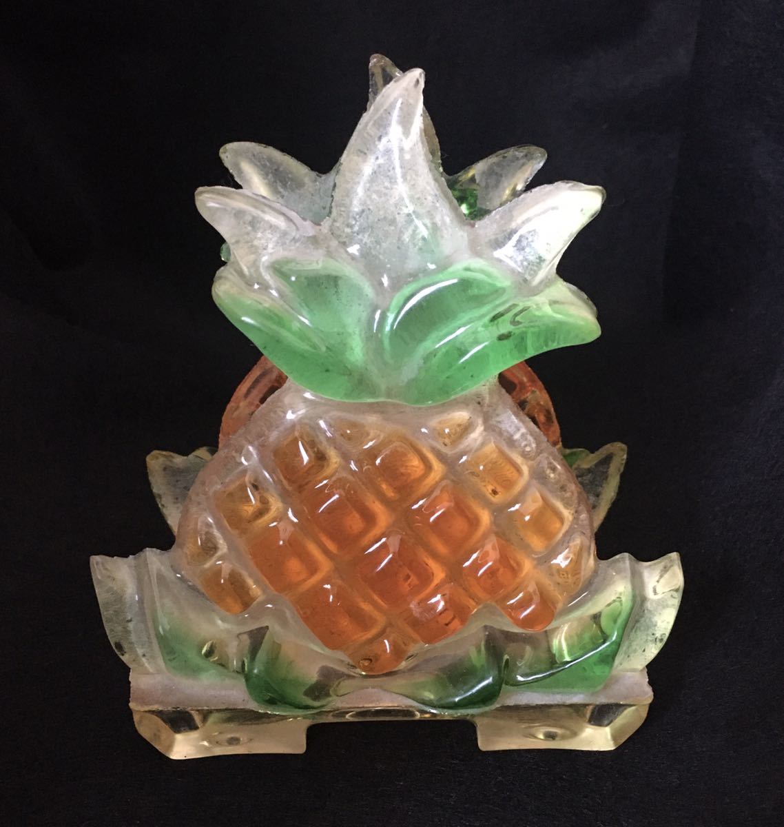  салфетка держатель Napkin holder ~ ананас *Pineapple * U.S.A Vintage 