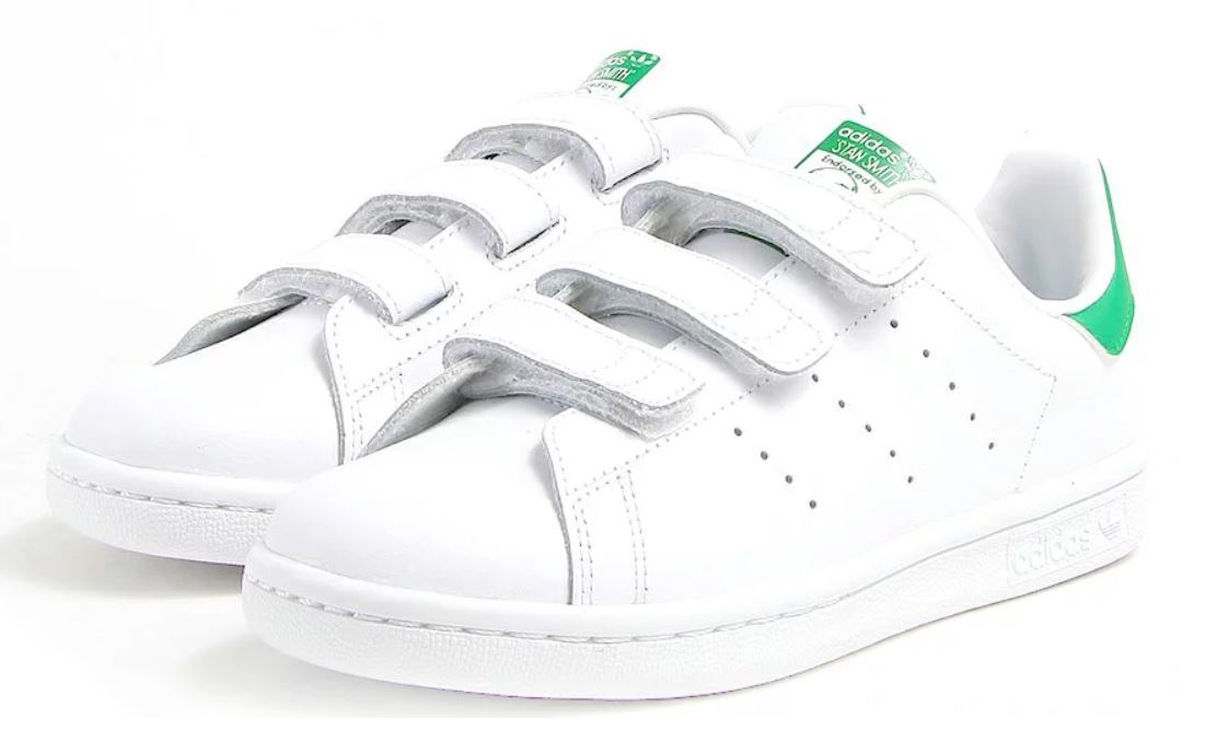 送料無料 18cm●adidas Originals STAN SMITH CF C アディダス スタンスミス 白 緑 キッズ スニーカー M20607 靴 親子 リンク コーデ_画像1