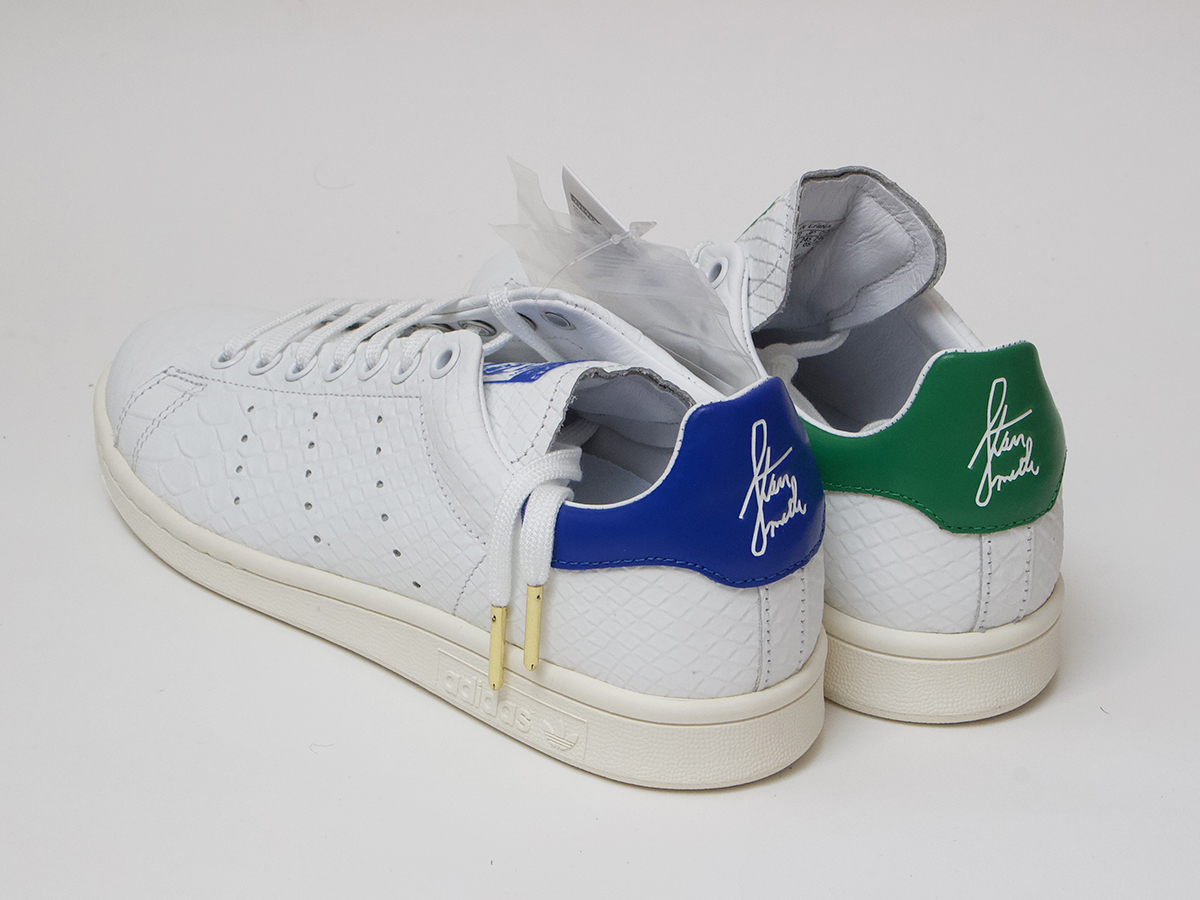 新品　アディダス　スタンスミスリコン　25 FU9587 adidas STAN SMITH RECON 　レザー　ホワイト　グリーン　ブルー　クロコダイル_画像3