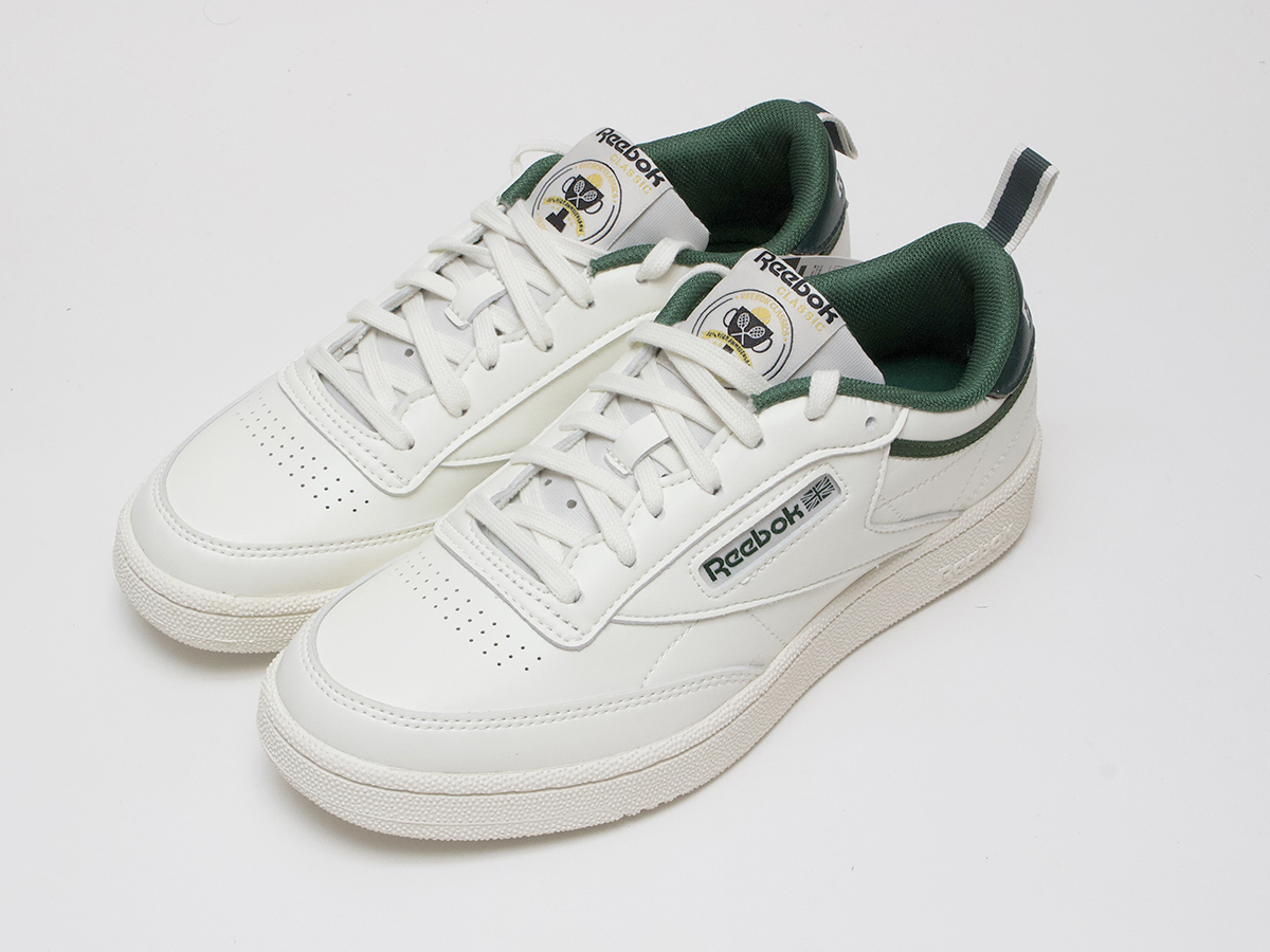 新品　リーボック クラブシー　85　26 FX3357　Reebok CLUB C 85 　ホワイト オフホワイト　グリーン　テニスシューズ_画像1