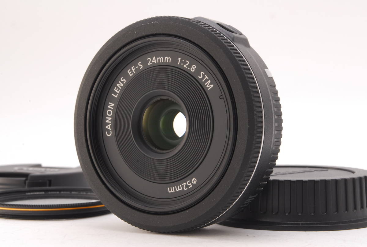 ヤフオク! - Canon 単焦点広角レンズ EF-S 24mm F2.8 STM 動...