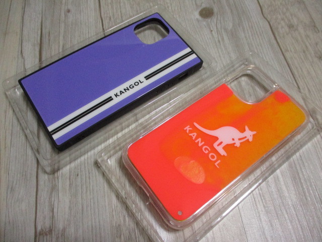 即決 送料無料◆2個セット KANGOL iPhone11 XR兼用 SAND LINE アイフォン スマホ 携帯 ケース カバー カンゴール オレンジ パープル 紫 os1_画像4