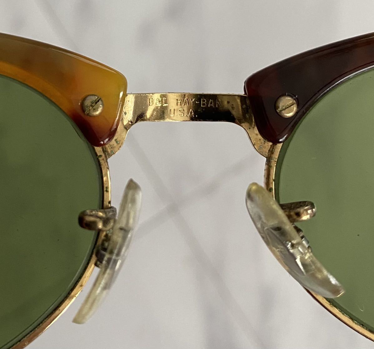 りさせてい ヤフオク! B&L RayBan vintage Oval Clubma... - 美品 希少 名作 トラブル