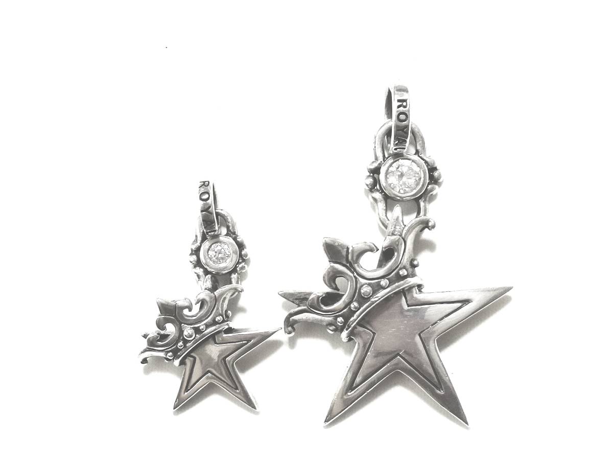 定価￥83 600 本物 正規品 ロイヤルオーダー Star w/ Crown w/ CZ JR