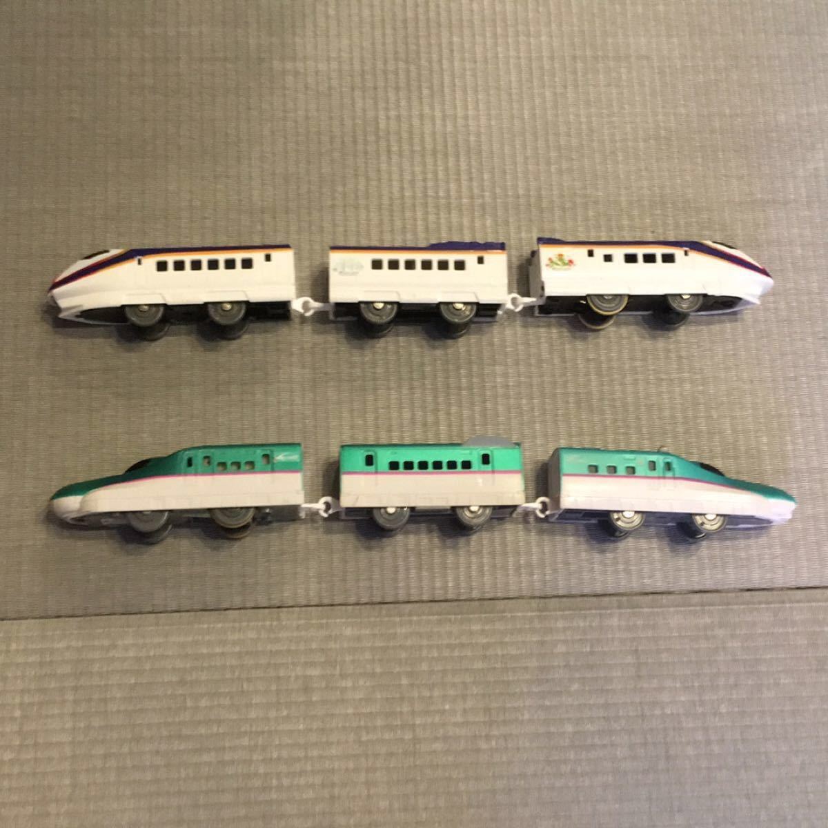 トミカ プラレール 連結 E5系「はやぶさ」&トミカ 駅前
