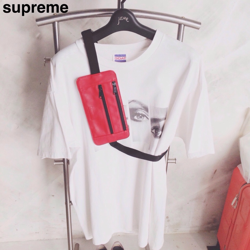 Supreme Leather Waist/Shoulder Pouch Bag SS19 2019 Red SS19B15