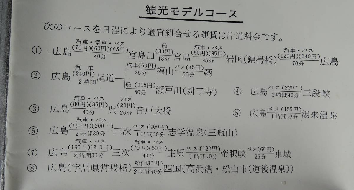 ☆A08　昭和レトロ・観光パンフレット■広島　観光あんない■観光案内_画像5