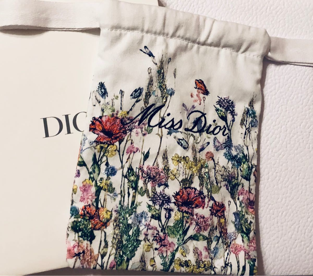 ノベルティ】 クリスチャンディオール Dior 巾着ポーチ ルナニュー