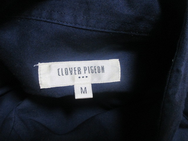 M■CLOVER PIGEON■長袖 シャツ■ネイビー■used 送185の画像3