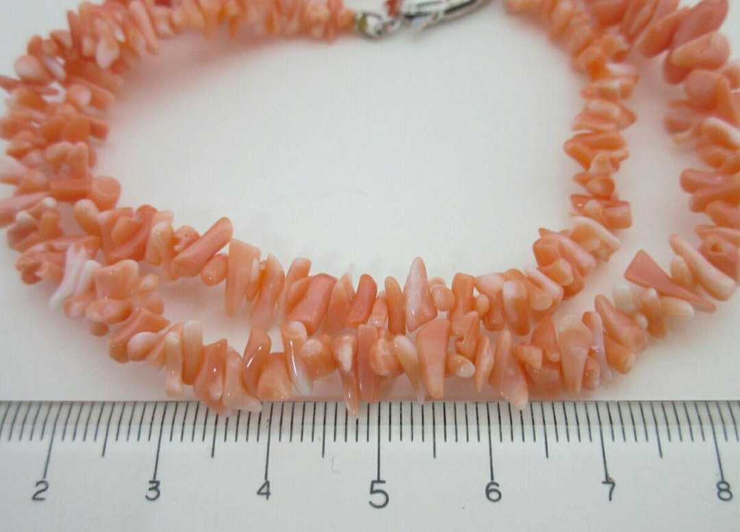 [TOP] peach .. coral 17.6g necklace loose bracele netsuke s597.