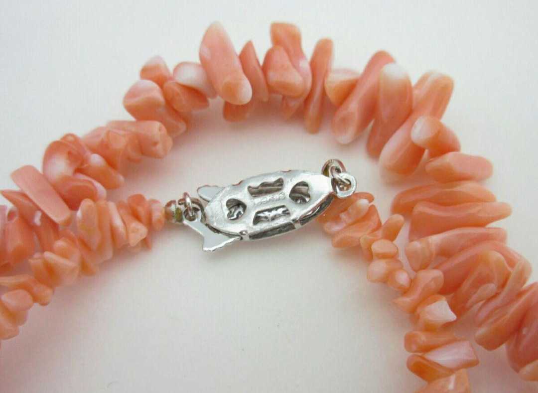 [TOP] peach .. coral 17.6g necklace loose bracele netsuke s597.