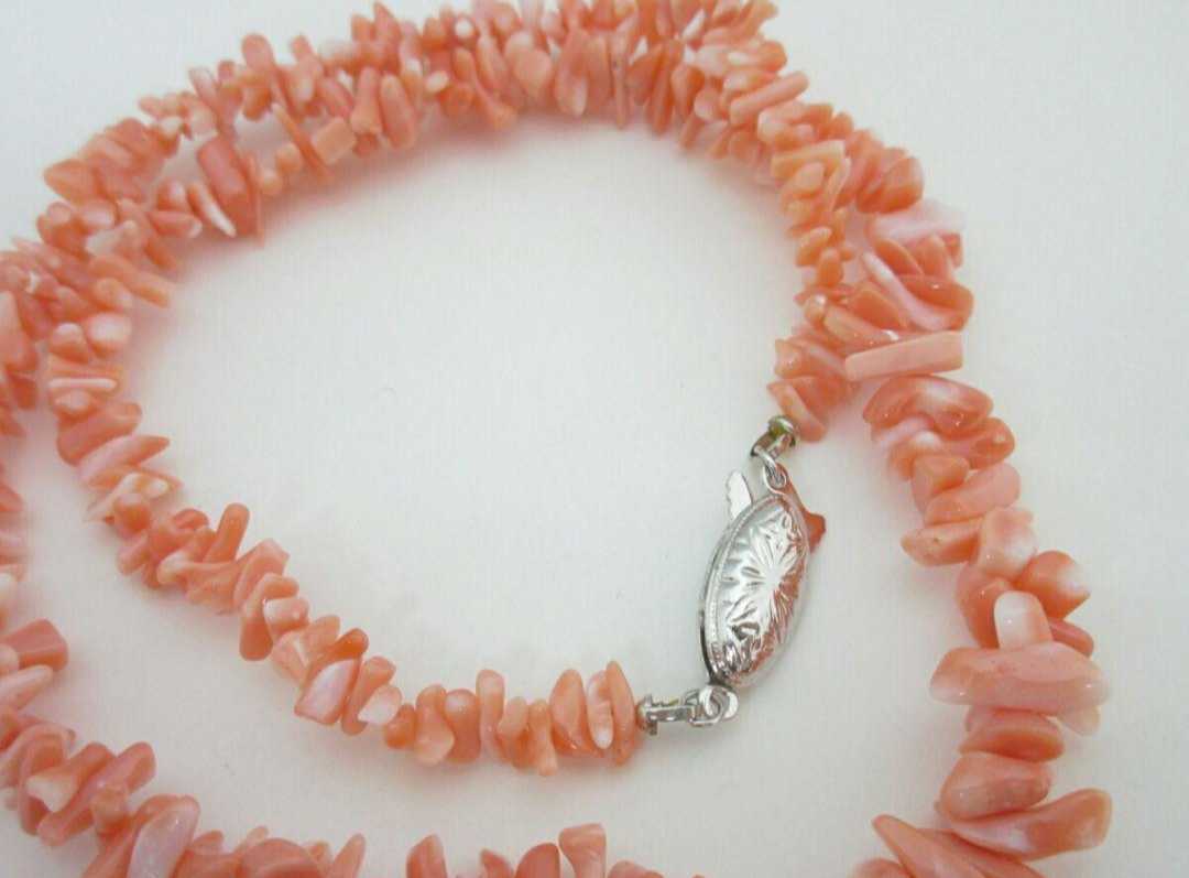 [TOP] peach .. coral 17.6g necklace loose bracele netsuke s597.