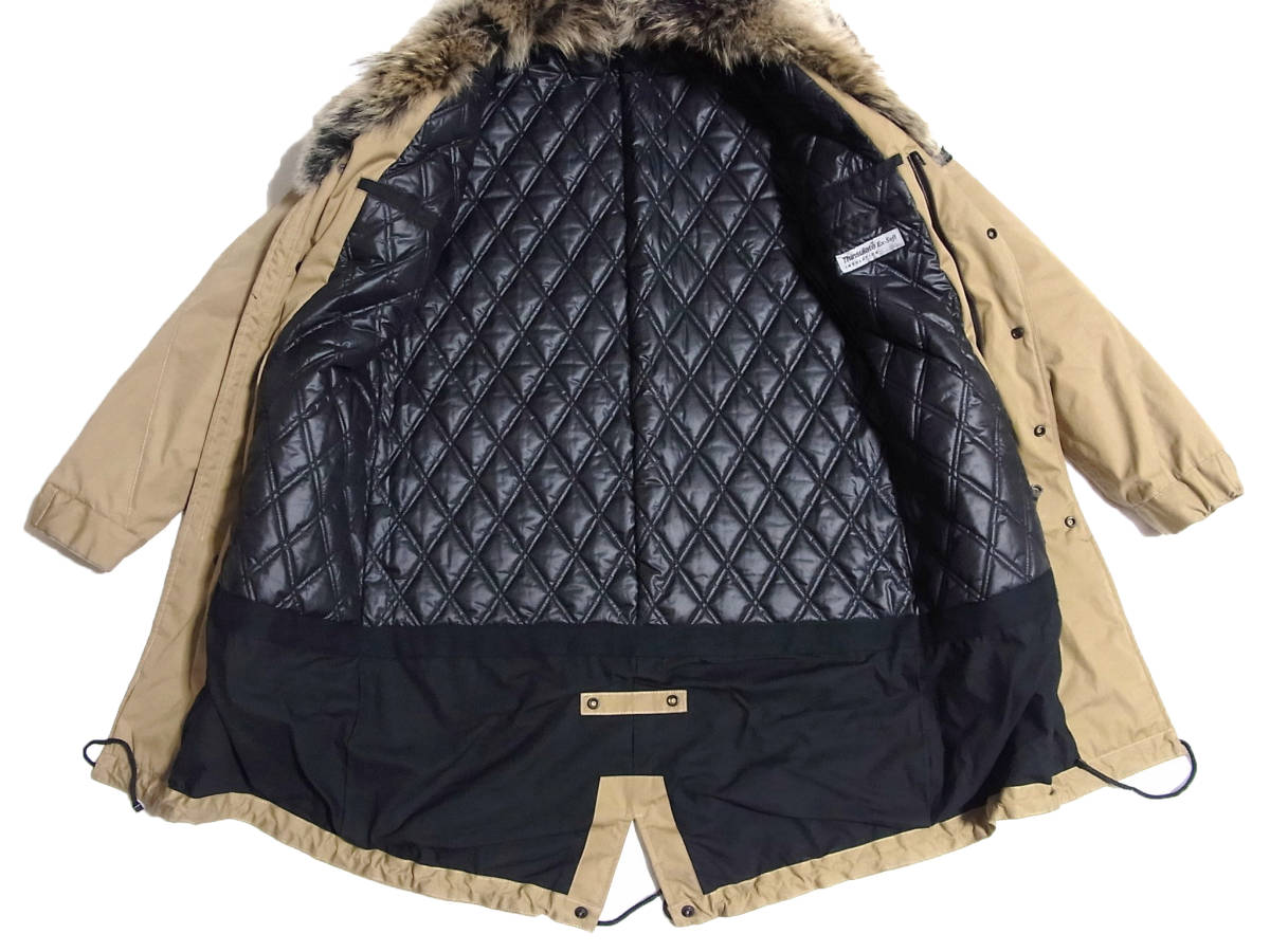 roar ロアー ファー モッズコート 1 ベージュ 中綿 キルティング