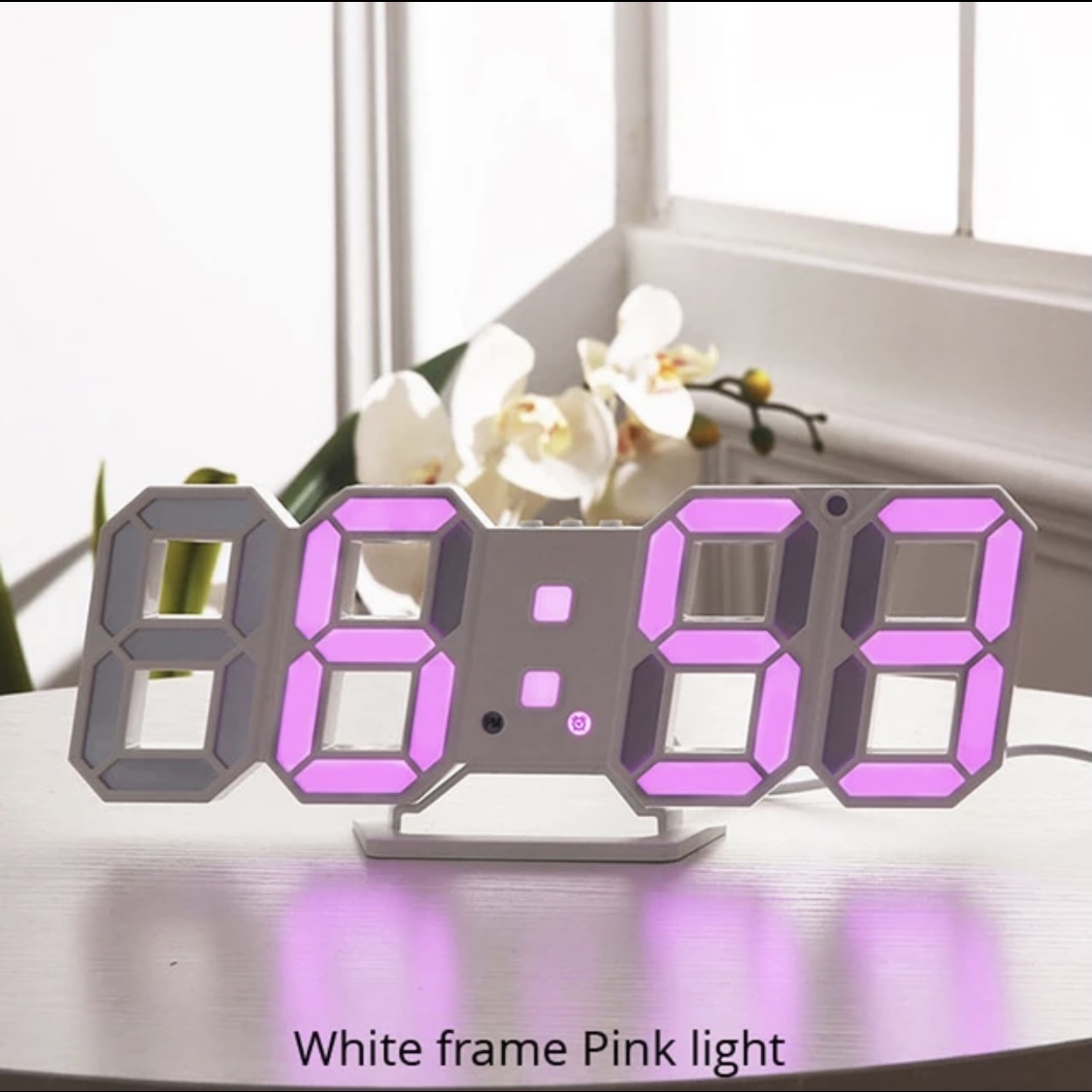 【送料無料】壁掛時計 柱時計 置時計 LED デジタル 目覚し時計 壁掛け時計_画像9