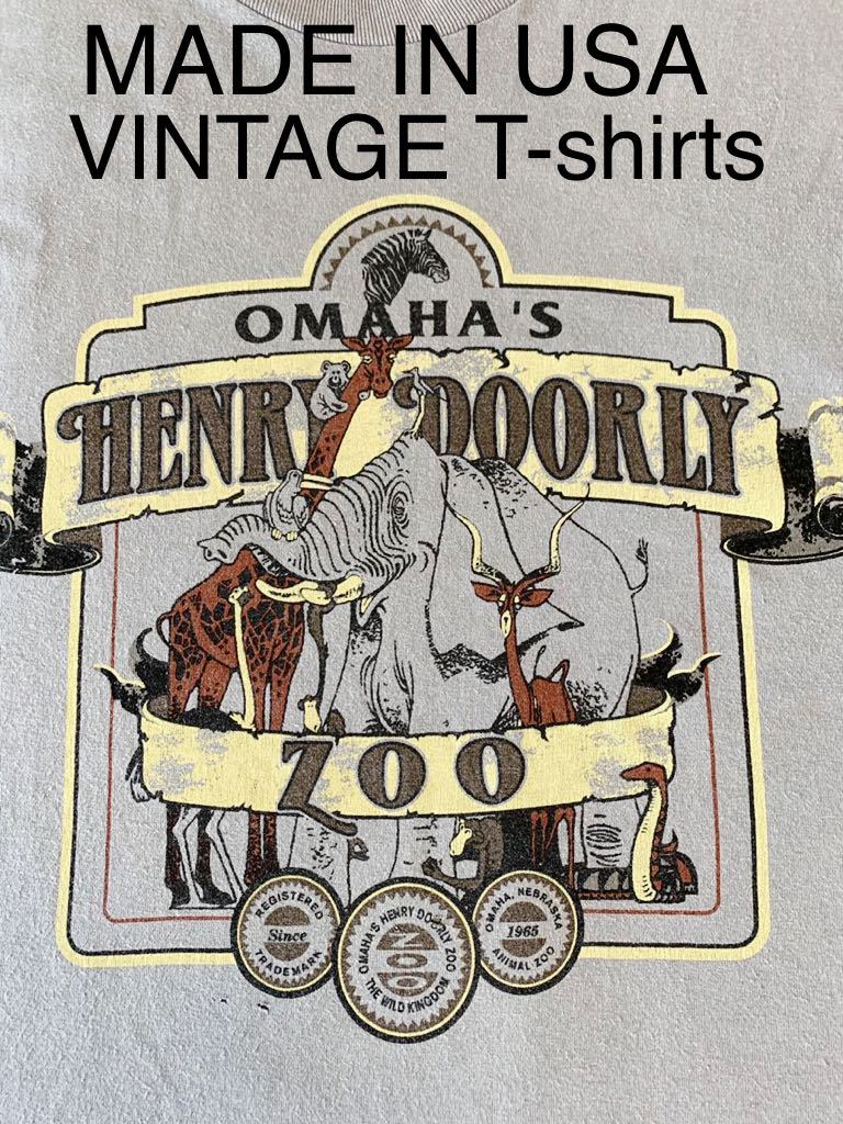 Paypayフリマ 90 S Vintage Us古着 Made In Usa オマハ ヘンリードーリー 動物園henrydoory Zoo 世界一の 動物園 半袖tシャツ 90年代 Usa製 ネブラスカ州