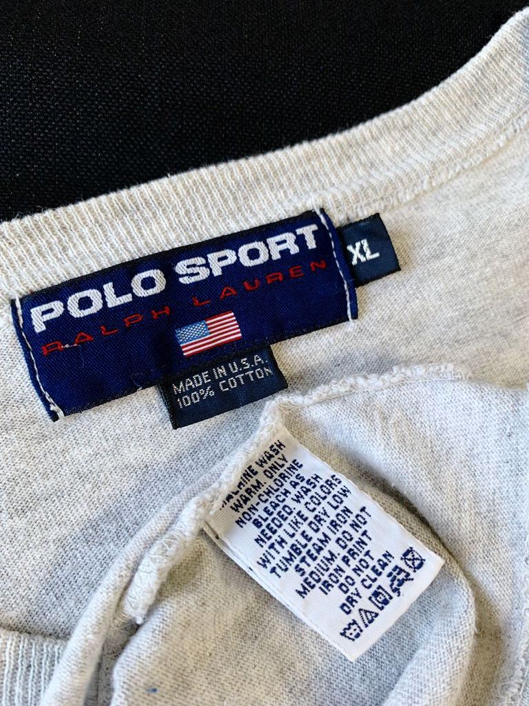 90年代 USA製 希少プリント POLO SPORT 半袖 Tシャツ POLOSPORT TRAINER アメリカ製 ポロスポーツRalph Lauren 90's VINTAGEラルフローレン_画像2