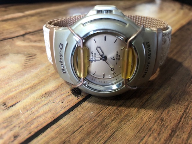 ヤフオク! - 良品 レア CASIO カシオ Baby-G アナログ ゴール...